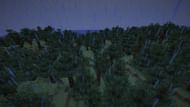 The light level is slightly higher than during thunderstorms (Image via Mojang Studios)